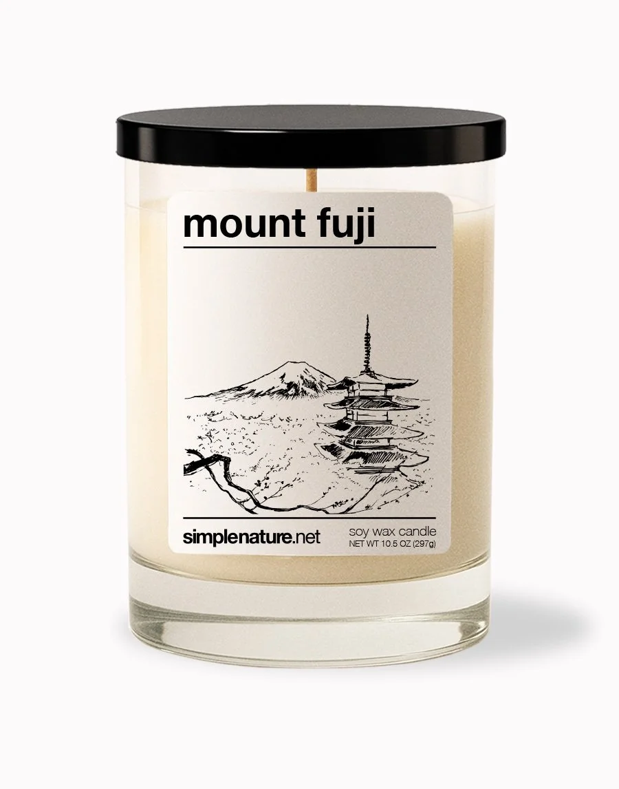 Mount Fuji Soy Wax Candle — simple nature candles